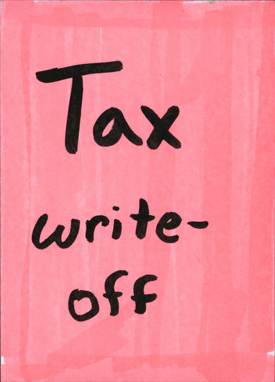 "Tax Write-off" 1/9