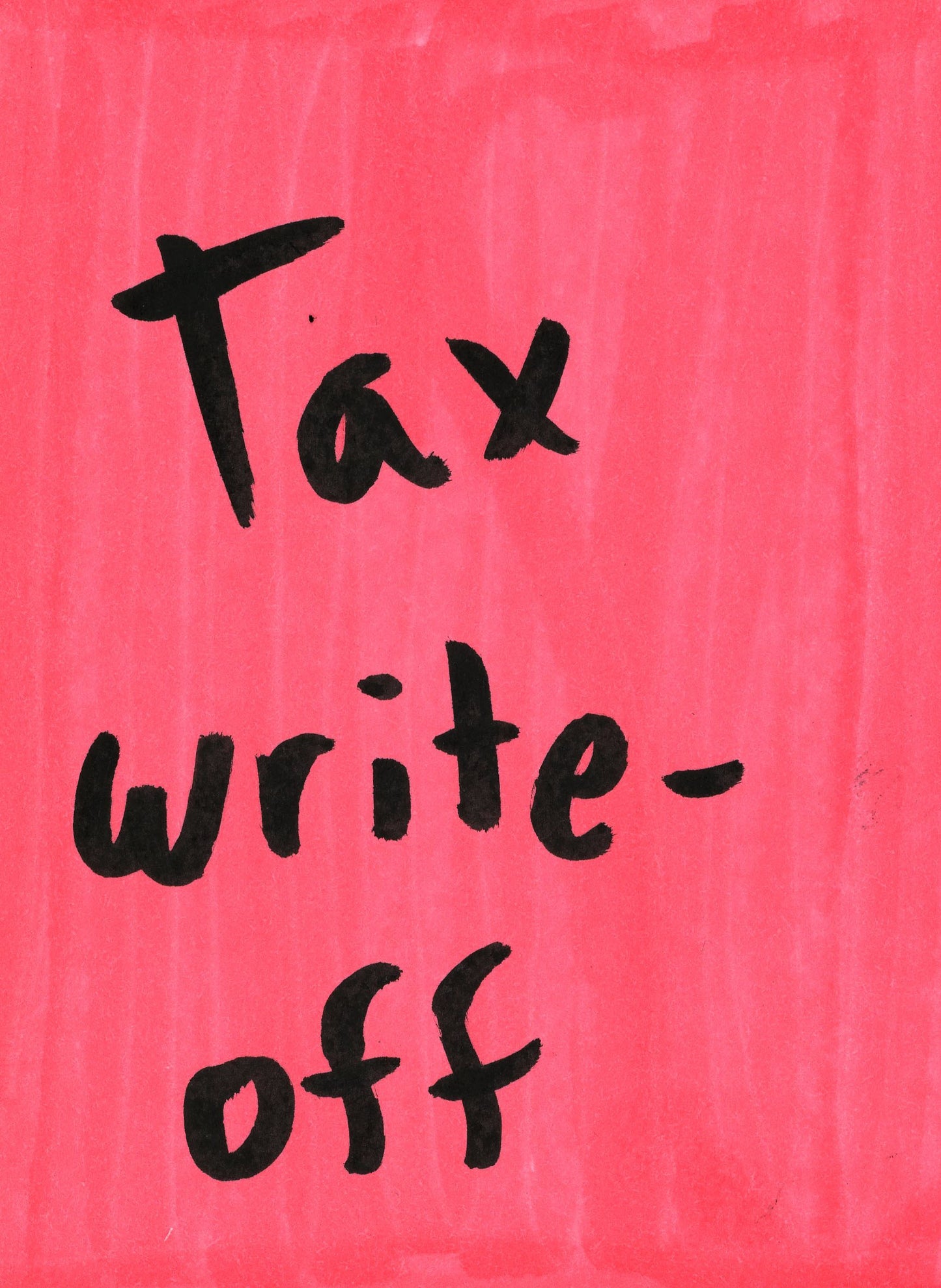 "Tax Write-off" 5/9
