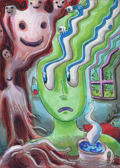 Unwanted Visitor (original painting)